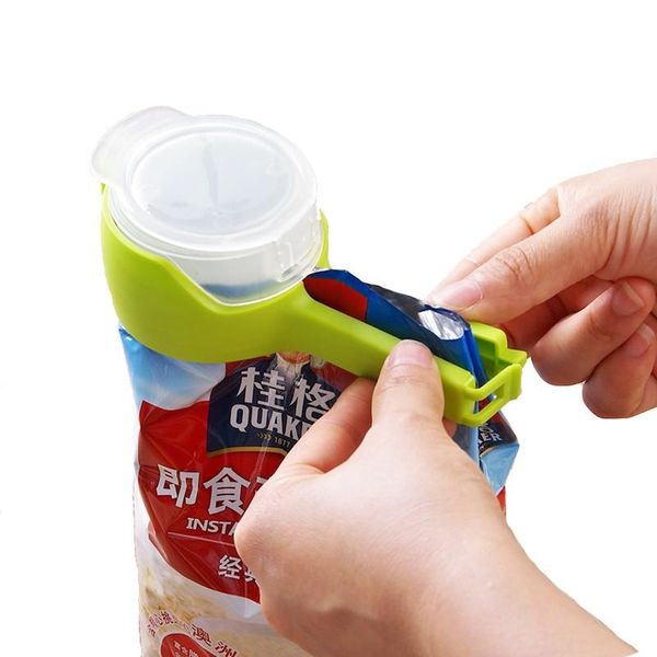 

bag clips seal pour storage clip snack sealing keeping fresh clamp plastic helper saver travel kitchen tools