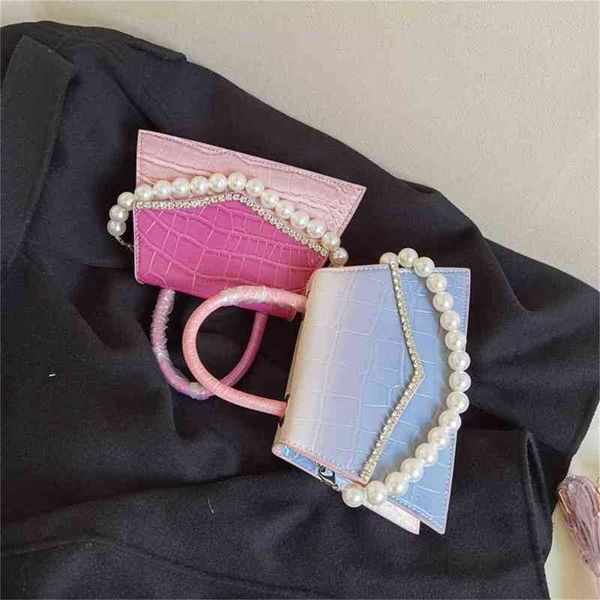 

women luxurys designers bags 2021 shop purchase red xiaozhong pearl chain with diamond slung grad designer handbag handbags totes crossbody