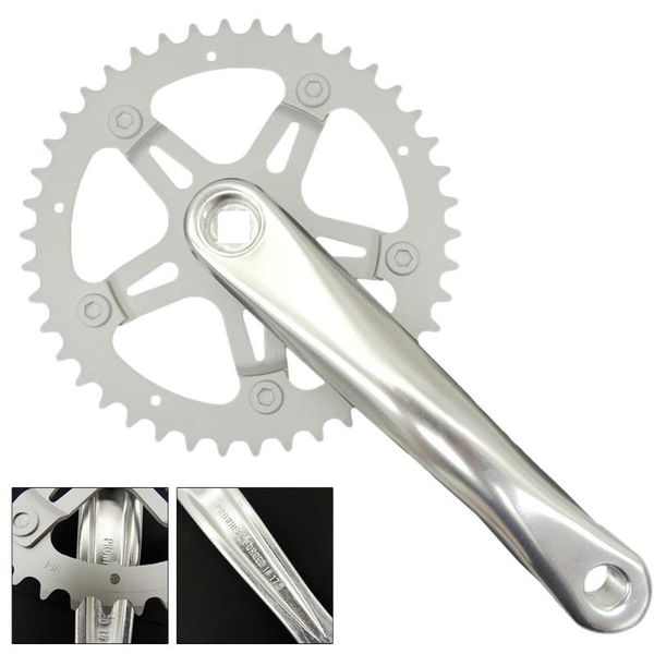 

bike heels & chainwheels 42t alloy fixie single speed chainset crank chainwheel bicycle road 175mm aluminum square hole parts