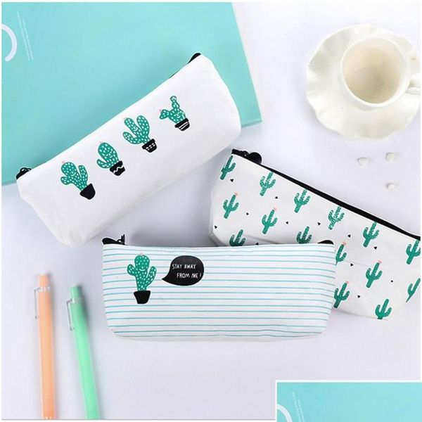 

novelty cactus school pencil case kawaii school supplies stationery pencil box pen bags jllxdw bdefight