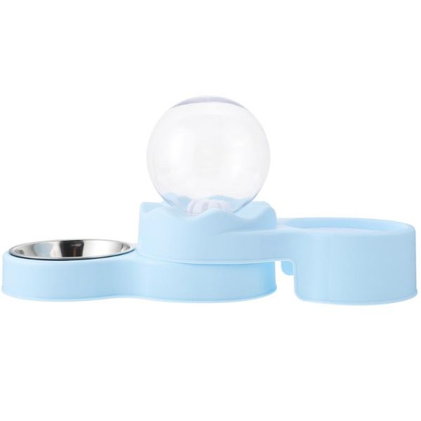 

garden decorations 1pc dual use cat pet bowl automatic water dispenser double feeder