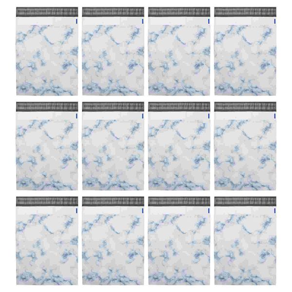 

storage bags 25pcs waterproof postal express marble texture delivery pouches