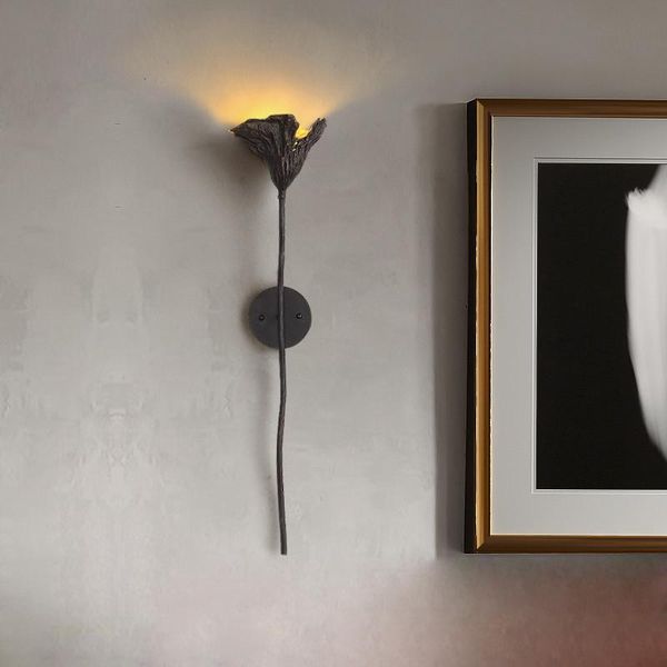 

wall lamps copper lotus leaf lamp modern minimalist restaurant bedroom study creative personality porch light