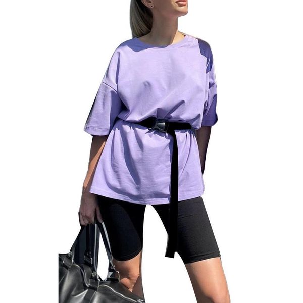 

women tracksuit women summer half sleeve t-shirt shorts belt two pieces suit loungewear set drop shipping, Gray