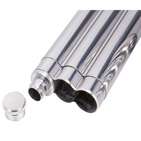 

stainless steel funnel mini portable whisky bottle, father's day gift