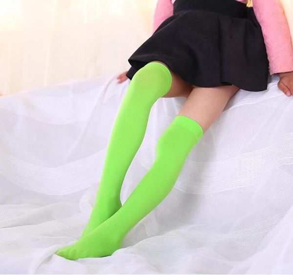 

good price spring and summer children's velvet over-the-knee sports socks hosiery flw097c fashion student mid-length dance sock stockin, Black;white