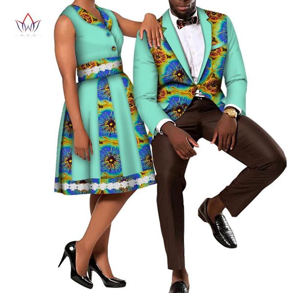 

ethnic clothing african print couple clothes skirt set for women and men blazer men's suit lady dress couples party sets wyq489, Red