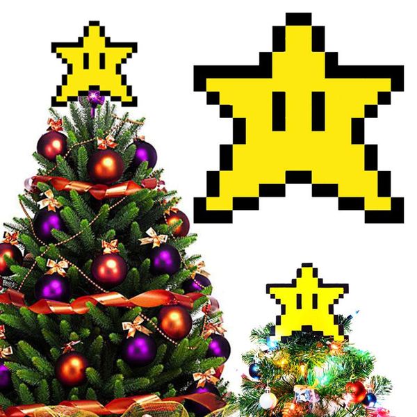 

christmas decorations flat pixel star shape tree decorative er mini decoration for h88f