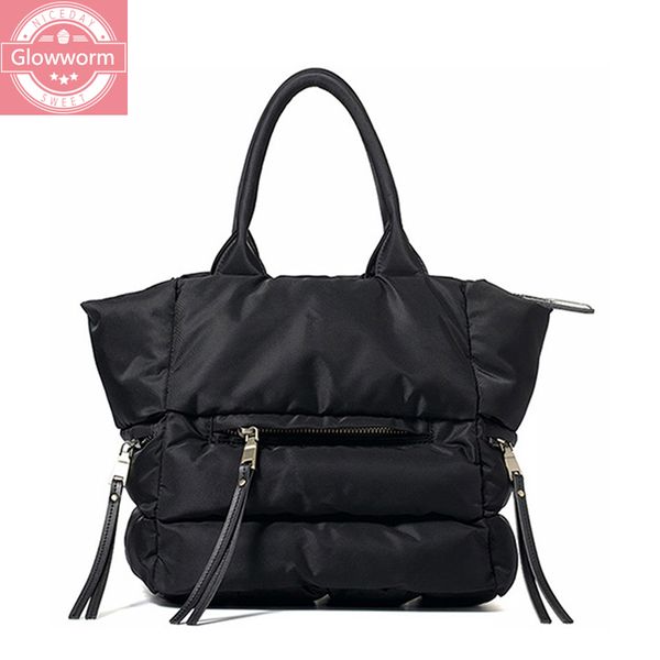 

fashion waterproof nylon shoulder bags for women 2020 designer space cotton women bags female crossbody bag large totes handbags c0225