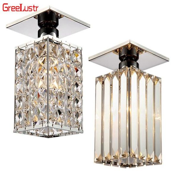 

ceiling lights led light crystal mordern lamps nordic plafon luminaria de teto for hall passway bar lustres fixtures