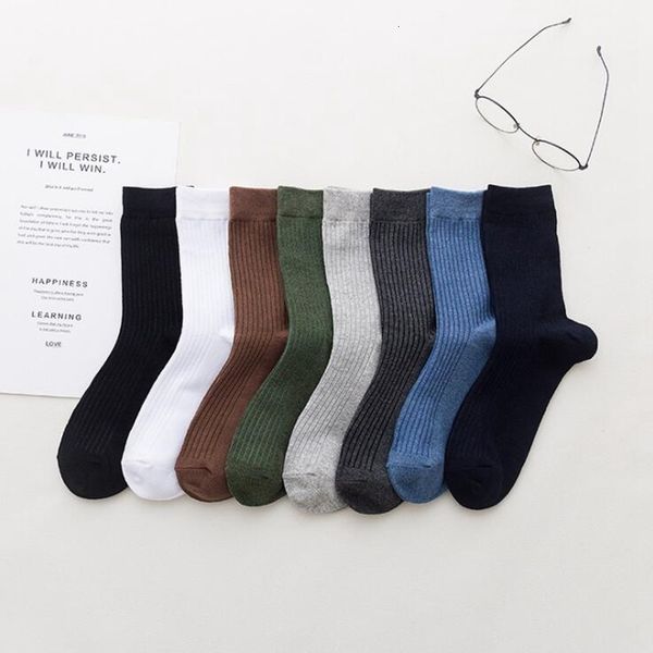 

couple herfst new business 100% cato in tube men all-match effects color breathing sweat absorbent brain socks, Black
