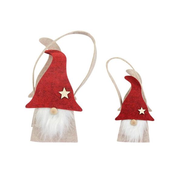 

gift wrap 2pcs christmas bag diy felt candy xmas themed storage pouch