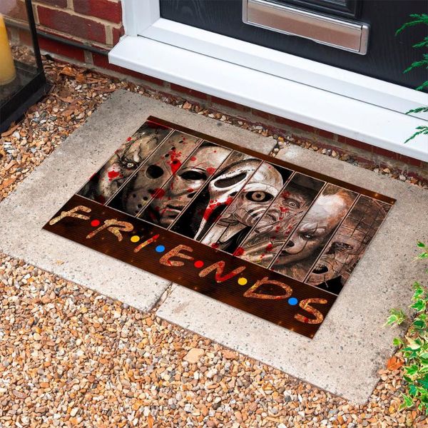 

carpets cloocl happy halloween house rules doormat 3d printed carpet soft flannel non-slip for bedroom porch drop