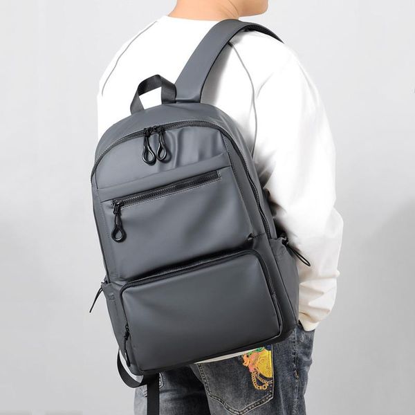 

backpack fashion men's backpacks waterproof bagpacks for men polyester large capacity lapbag travel rucksack teenager boys schoolbag