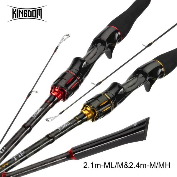 

boat fishing rods kingdom casting carbon rod shadow tip 2.1m ml/m 2.4m m/mh two tips high sensitive super light good quality