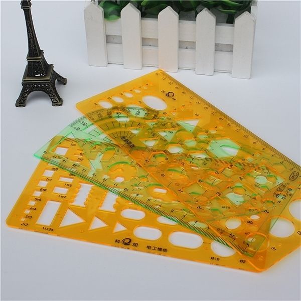 

1 pc techniek tekening item ontwerp curve template heerser kantoor en school schilderen meetinstrumenten