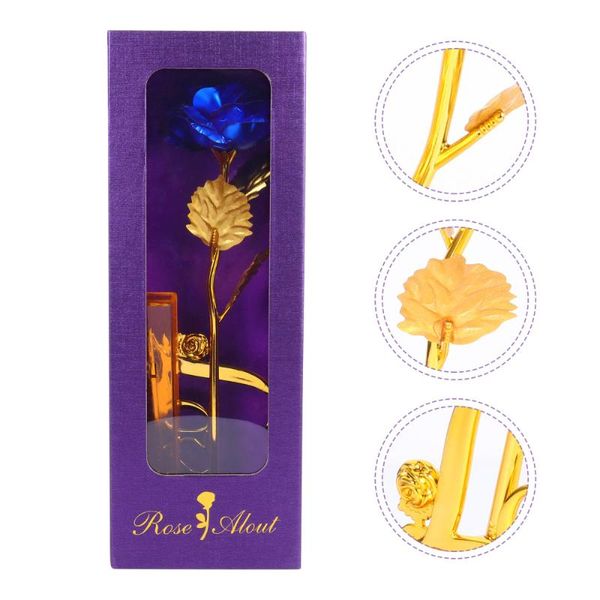 

1 set valentine's day gold foil rose decor festival creative rose gift box