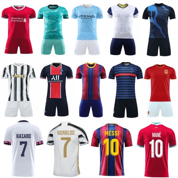 

20-21 ajax home and away 4 derite 21 derong children's suit ajis football suit, Black;white