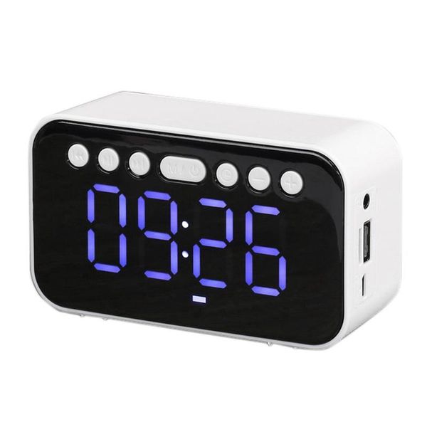 

bluetooth 5.0 alarm clock speaker with digital led lcd fm for home