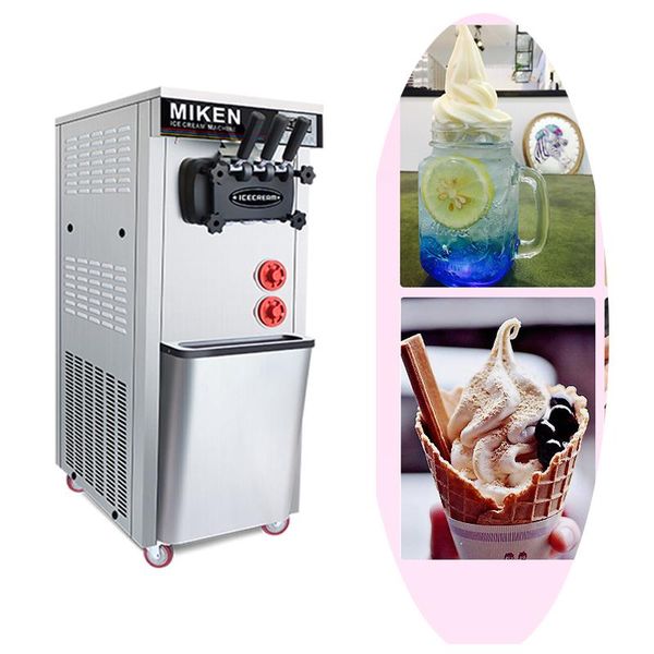 

ice cream making machine 1600w commercial soft automatic maker intelligent serve