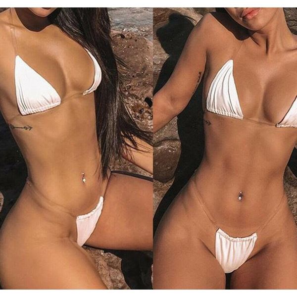

2019 women micro bikini transparent strap swimsuit sling bikini swimwear swimming suit summer bathing beachwear rgp7f f587t