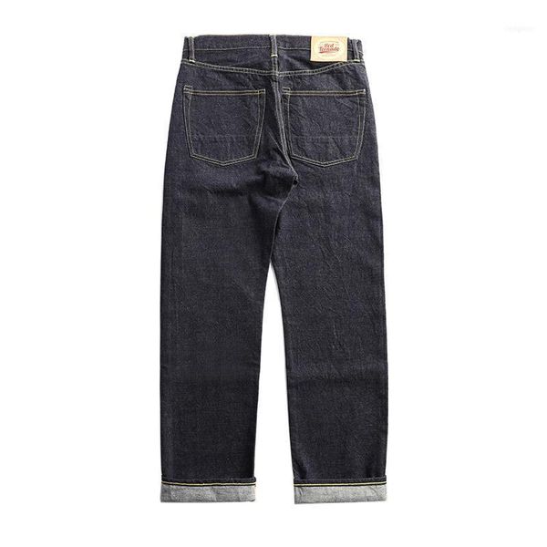 

47501-0002 size 28-42 vintage 14 oz indigo selvage stylish trousers mens casual denim jean pants1, Blue