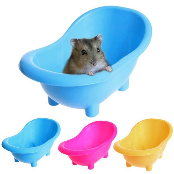 

pet hamster bathtub mini portable pet bathing tub bath sand room plastic bathtub for hamsters gerbils small animal accessories