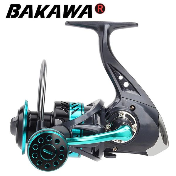 

baitcasting reels bakawa fishing reel metal spool arm spinning wheel max 16kg drag 5.2:1 carp tackle sea saltwater pesca