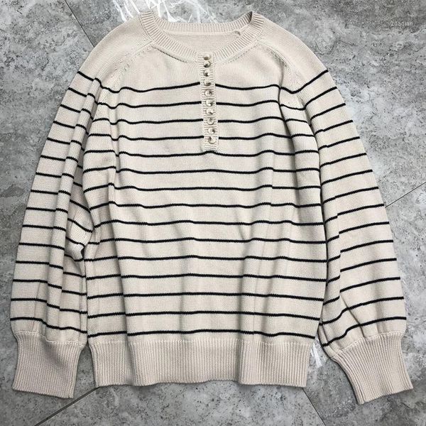 

women sweater casual lazy french striped women's sweaters, White;black