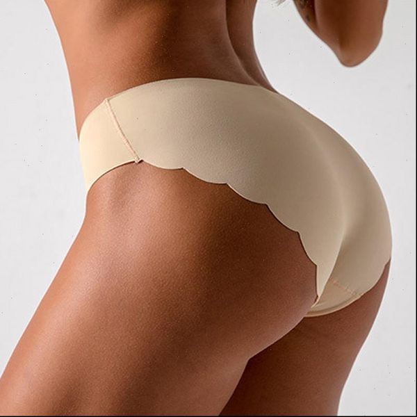 

women silk seamless lingerie panties panty low rise ladies underwear solid invisible pant low waist briefs, Black