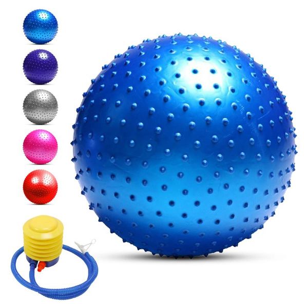 

55cm / 65cm / 75cm anti-burst yoga ball thickened stability ball pilates physical fitness exercise gift air pump