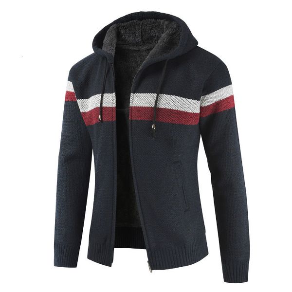 

men winter jackets with hoodie stripe patch work thin coat y3ch, Black;brown