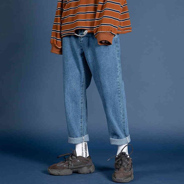 

men's jeans male jeans loose korean blue fashion, straight fashion for men sito