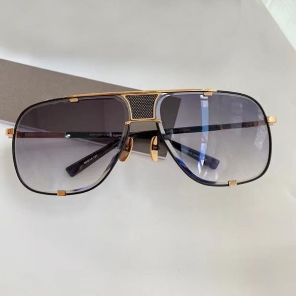 

lens shades glasses gold sunglasses brown frame black mens metal sun sunglasses ndexv gradient square uv400 box with classic protection dkqs, White;black