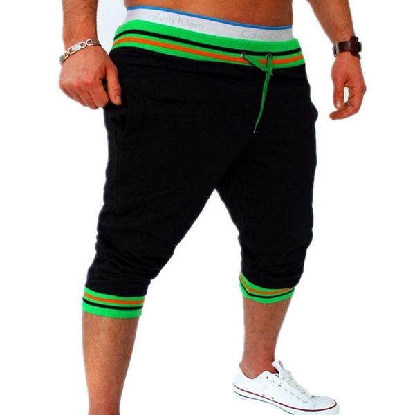 

2021 fahion cotton shorts men summer casual bermuda harem shorts mens beach fitness sweat short hombre outer wear, White;black