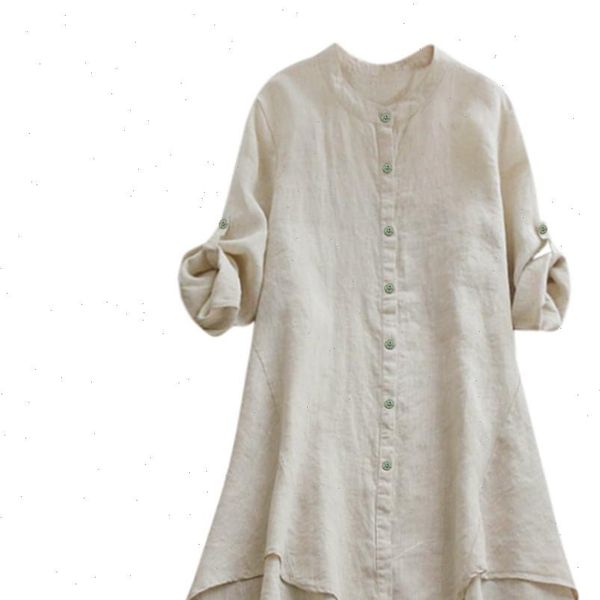 

women casual kimono plus size and blouses solid cotton line button v neck baggy blouses lady casual loose tunic shirts, White
