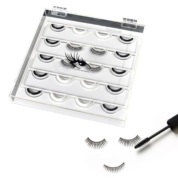 

false eyelashes eyelash display box acrylic storage transparent organizer lash plate