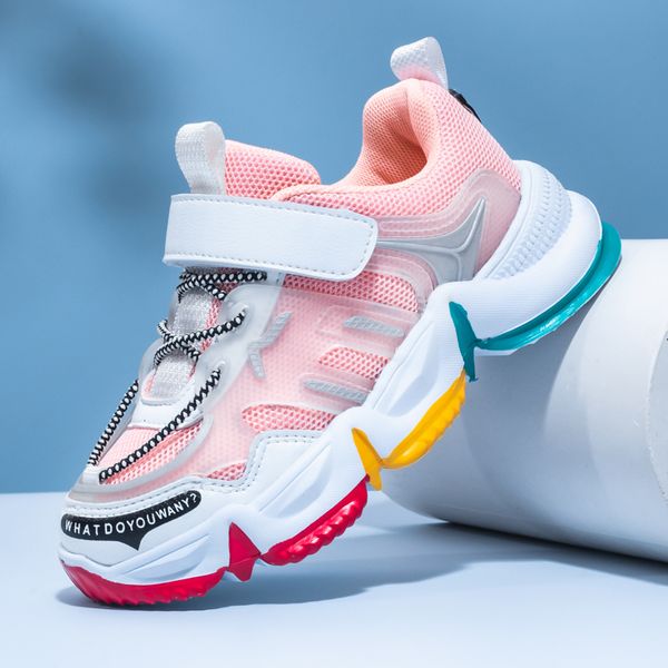 

children shoes 2020 girls kids sport shoes breathable casual shoes for chilren fashion girl kids running chaussure enfant, Black