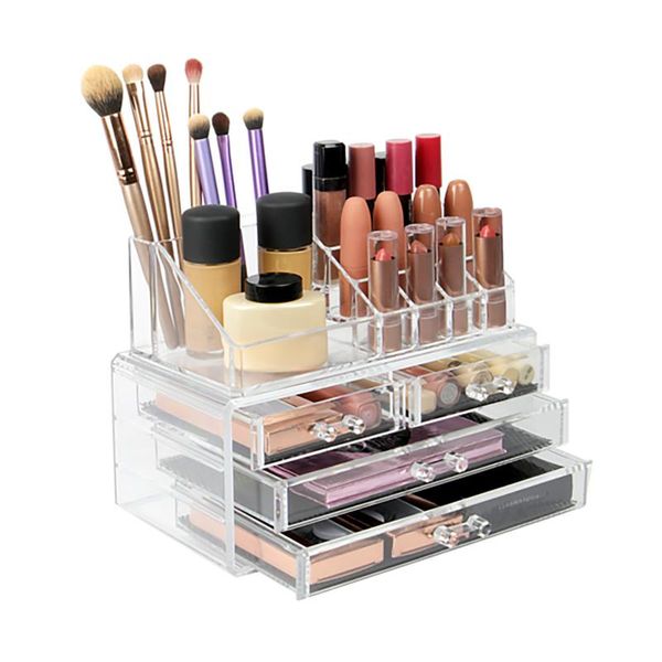 

storage box deskmulti functional transparent acrylic cosmetics drawer dividers closet dresser desksundries organizers