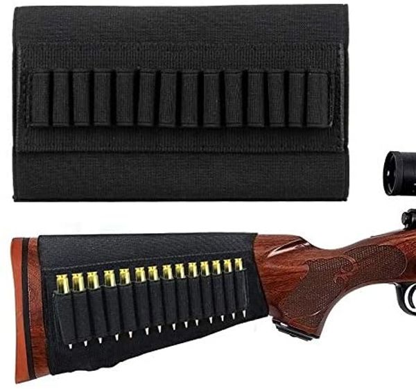 

ammo holder cartridge sgun shell magazine for 5.56mm .22/.223.204 gun shell holders hunting butt holder, Black;gray