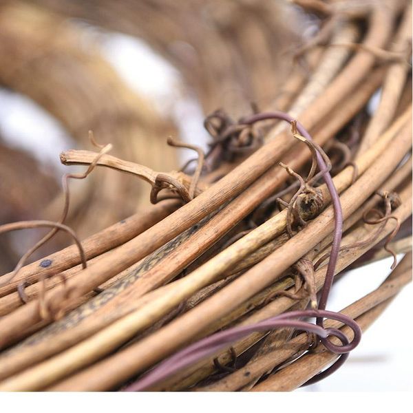 

1pcs christmas decoration 12-25cm christmas party wedding wreaths decoration garland material rattan wreath diy wrea jllxzh
