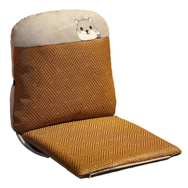 

cushion/decorative pillow rattan seat cushion cooling zippered garden chair pad for summer low back recliner with memory foam padding