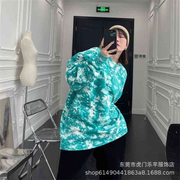 

202 autumn xoxo long sleeve luminous tricolor back large men's and women's same sweater, Black