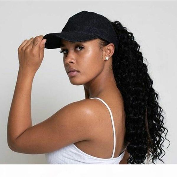 

kinky curly ponytail for doll women long pretty natural curly remy hair 1 piece 140g clip in ponytails 100% human hair, Black