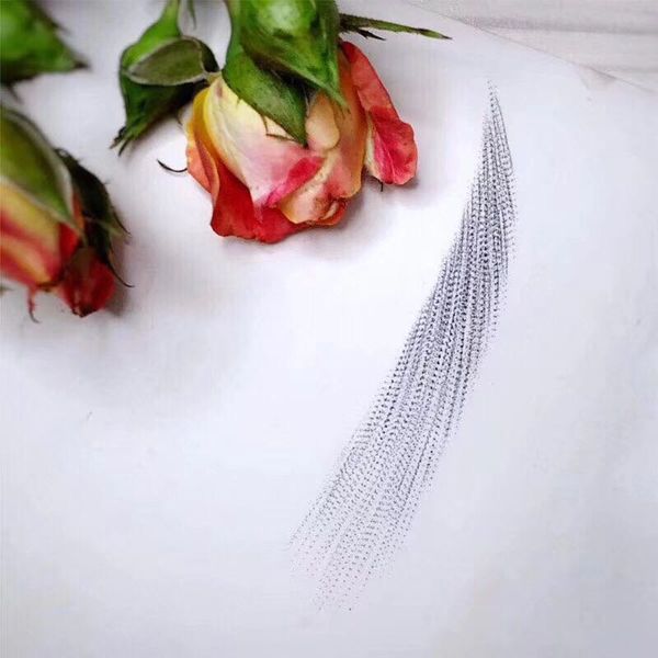 

50pcs semi permanent makeup disposable microblading needle roller easy color microblading blades for fog eyebrow with one pen
