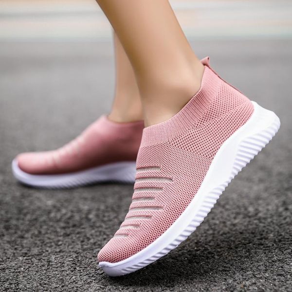 

dress shoes summer 2021 women sneakers fish net breathable women's loafers light socks students non-slip big size men, Black