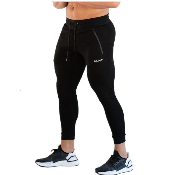 

pants trousers 2021 muscle brothers fitness autumn and winter leisure sports men's cotton leggings, Black