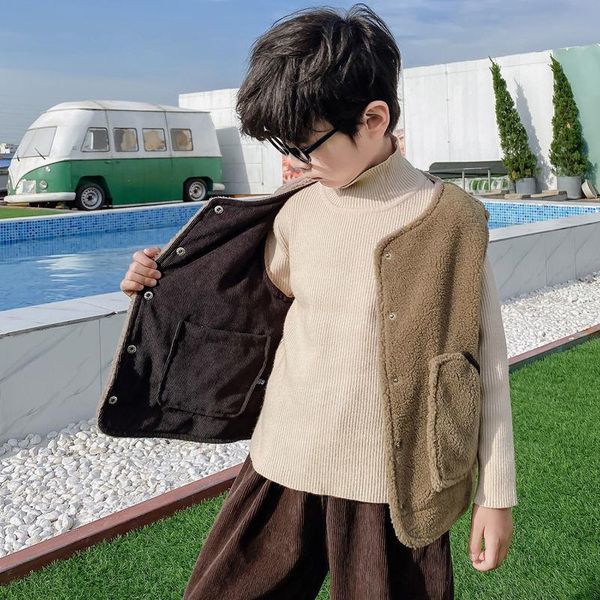 

waistcoat teenager outerwear kids waistcoats sleeveless jackets children's vest for boy fleece baby girl coat warm winter clothing, Camo