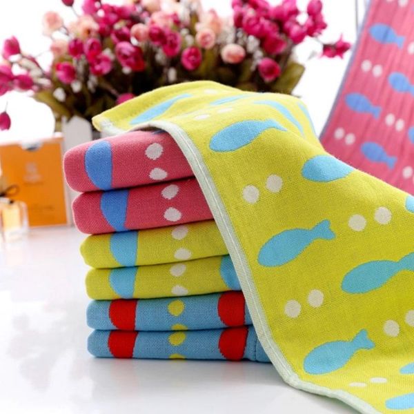 

towel style 100% pure cotton children gauze absorbent washing microfiber bath