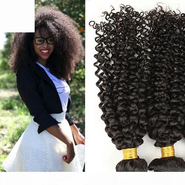 

7a brazilian kinky curly extensions hair tight kinky curly peruvian indian malaysian virgin hair 3pcs lot soft ing, Black